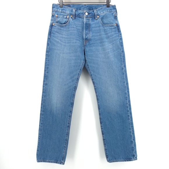 Levi's Other - Levi's Mens Jeans 501 Original Fit 30x30 Blue Medium Wash Denim Classic Straight